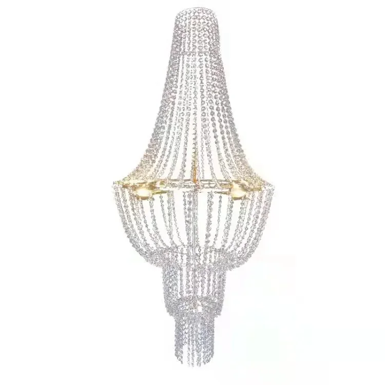 Premium Vintage Crystal Chandelier Ceiling Light Shade Drop Light Easy Fitting Charlotte Pendant Lampshade Without cord kit