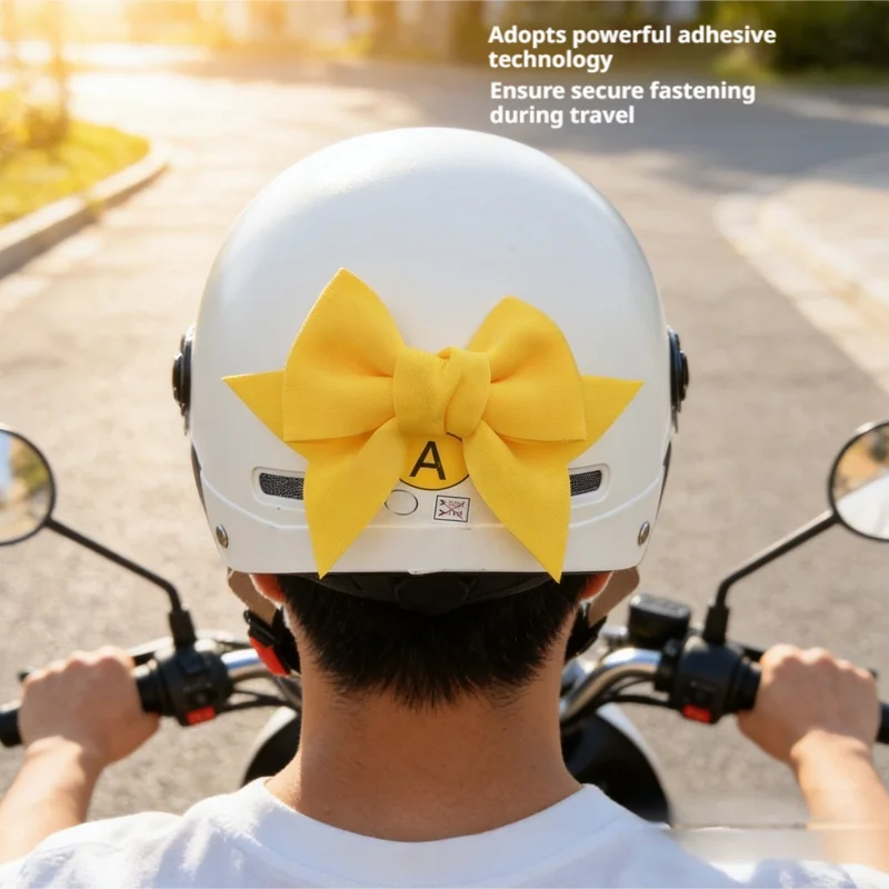 SEAMETAL Unisex Helmet Modeling Gadget Polyester Bowknot Universal Electric Bike Vehicle Decors for Motorcycle Helmet Decoration