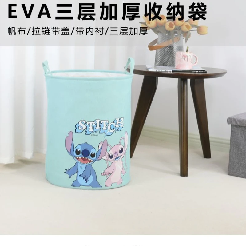 Nouveau Disney mignon dessin animé point maison sale caisse à linge jouets articles divers grande capacité stockage pliable épaissi toile seau