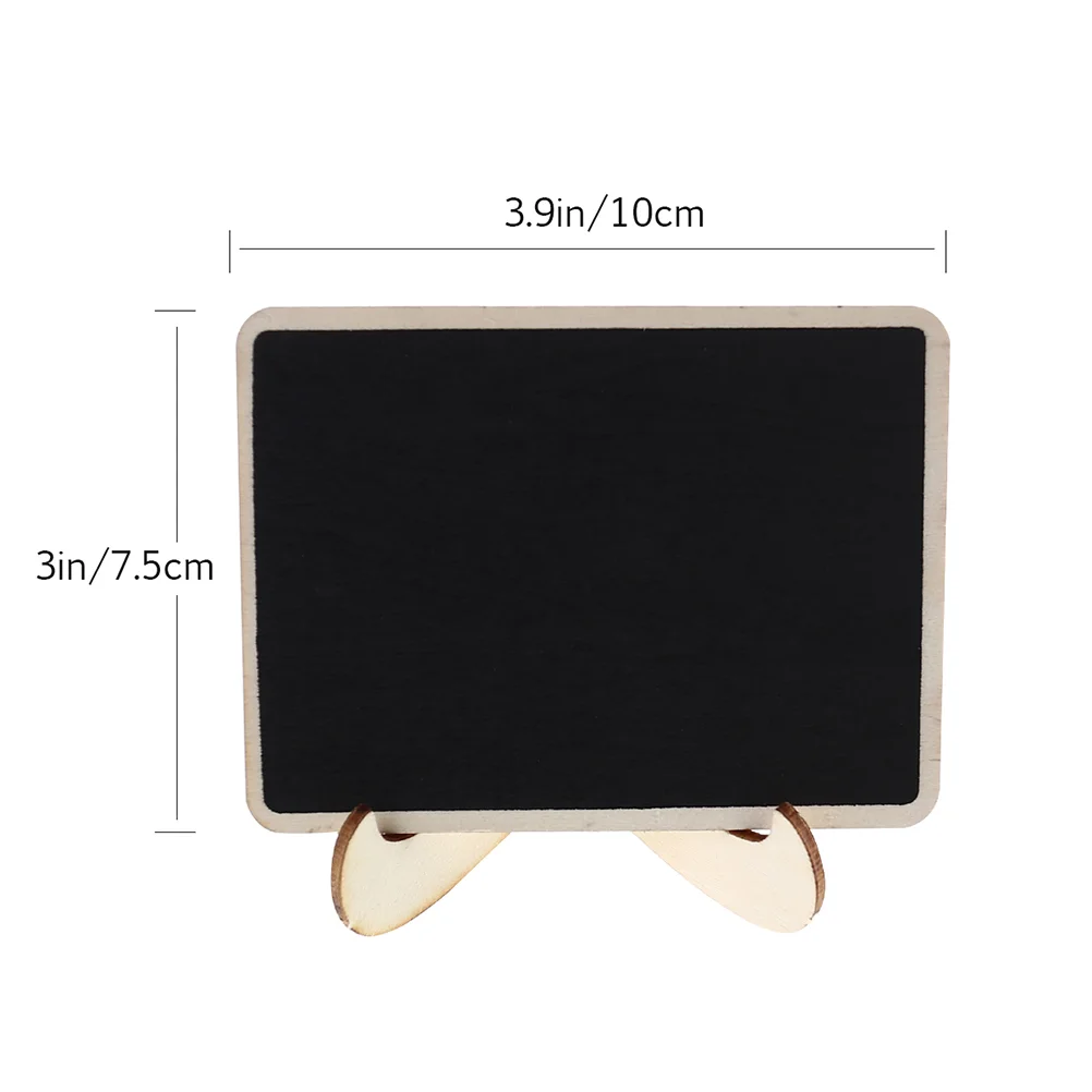 20pcs Mini Chalkboards with Support for Message Board Signs Wedding Dinner Party Table Place Signs Square