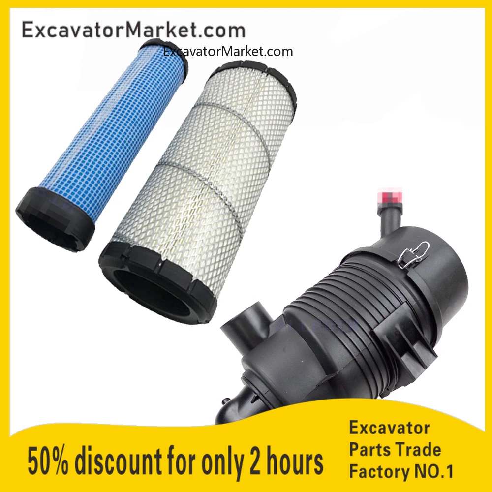 Excavator Accessories Air Filter Back Cover Air Filter Housing For Kubota 155 161 Air Filter Assembly X excavator Accessories