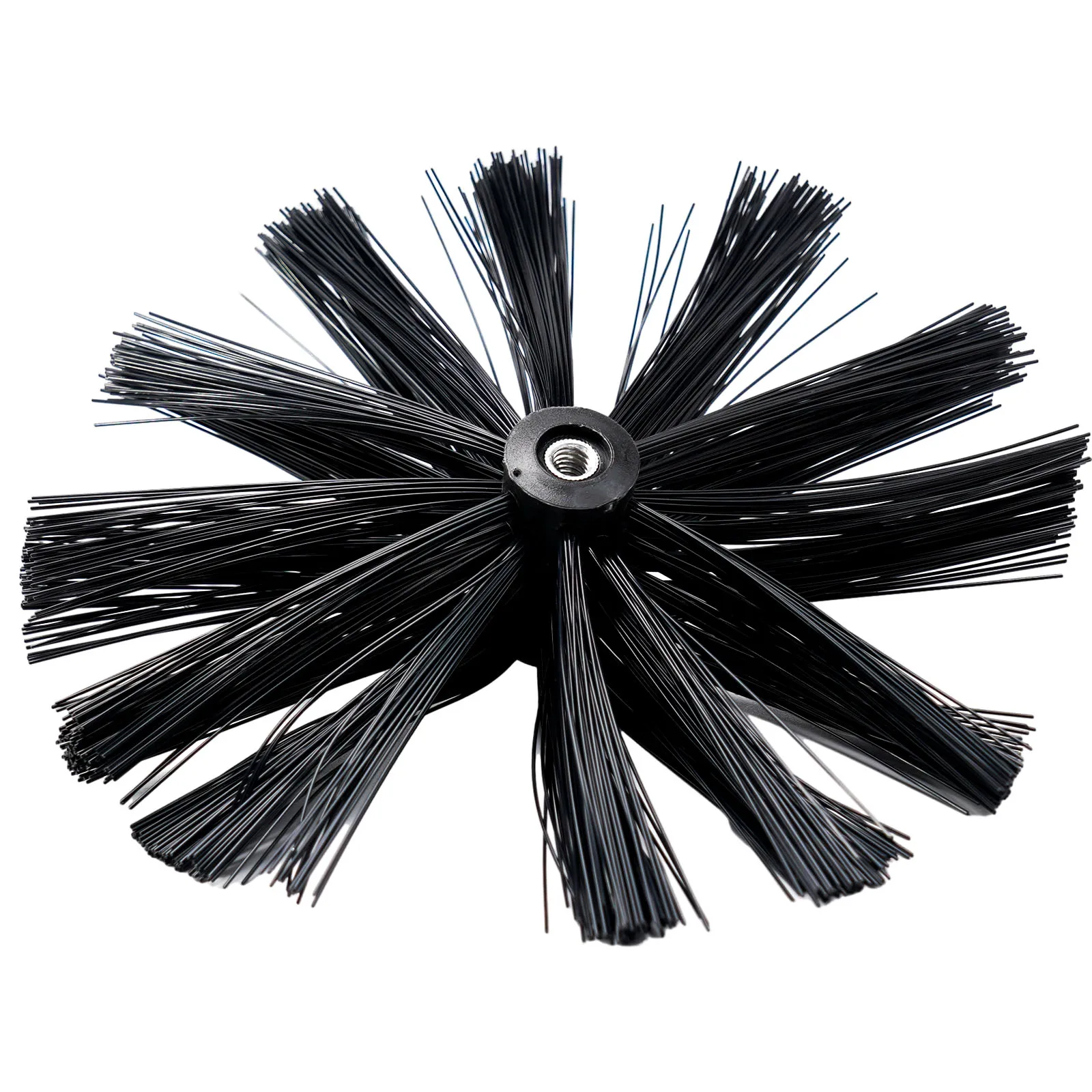 Dryer Vent Cleaning Brush 200mm With Tough Nylon Bristles And M8 Thread For Residential And Light Commercial Duct Work
