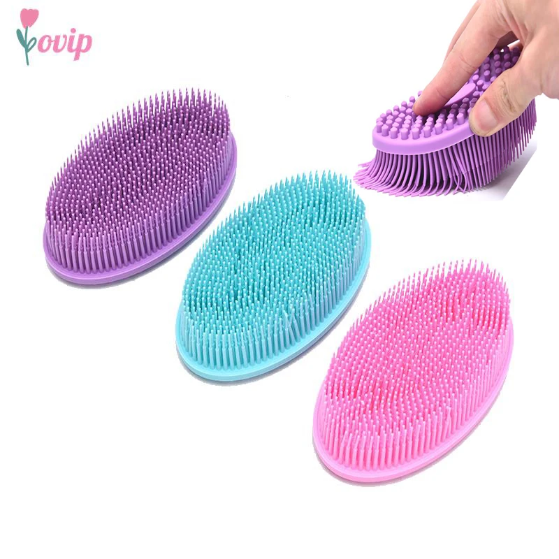 Exfoliating Silicone Body Scrubber Easy to Clean Lathers Well Long Lasting For Baby And More Hygienic Than Traditional Loofah