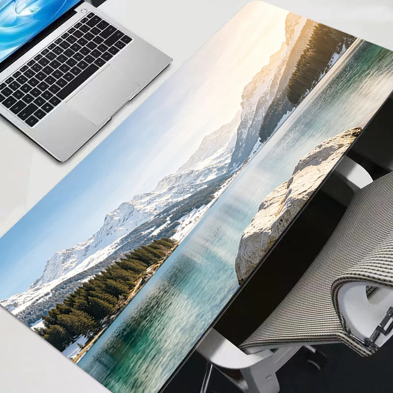 Mouse Pad Mirage Desert Anime Large PC Computer Gamer Kawaii Gaming Accessories Mousepad Keyboard Desk Mat Carpet Table