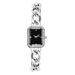 UTHAI W48 Women's Small Fragrance Square Bracelet Watch Vintage Female's Diamond Watches Girl Student Fashion Quartz Wristwatch