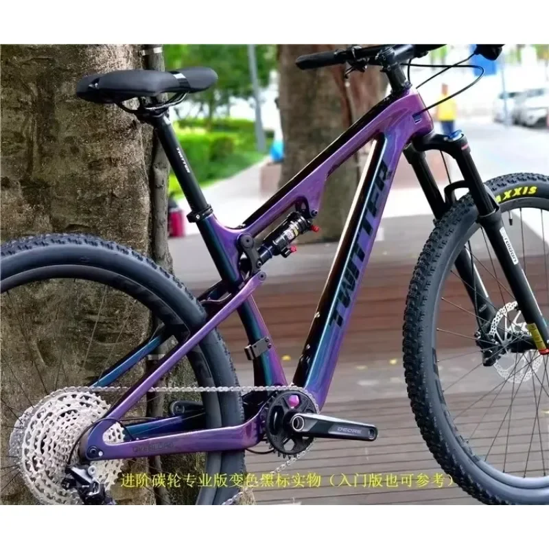 

TWITTER OVERLORD XT/M8100-12s AM-Class DH двойная подвеска Softtail алюминиевый горный велосипед гидравлические дисковые тормоза 29*21 см велосипед