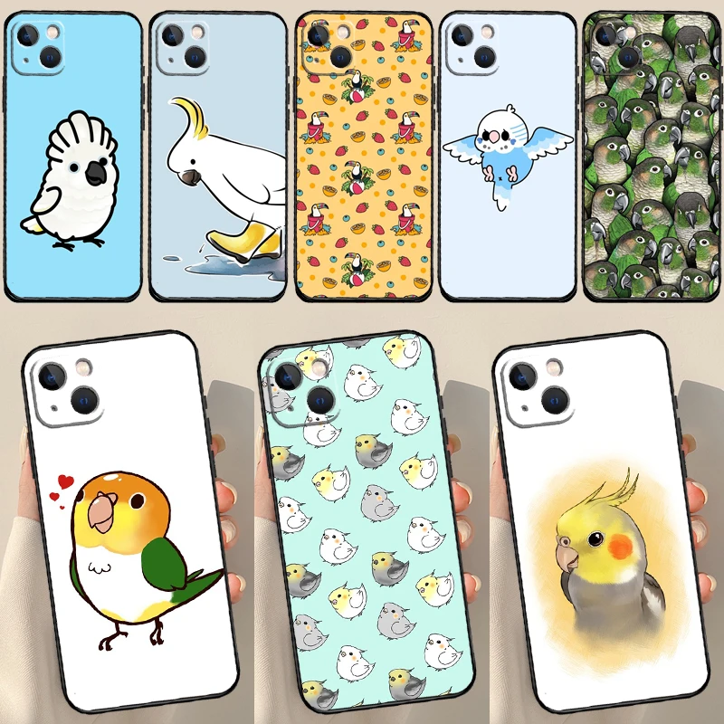 parrot bird Case For iPhone 16 13 12 14 15 Pro Max Mini Plus X XS MAX XR 11 14 15 Pro Max Cover Case