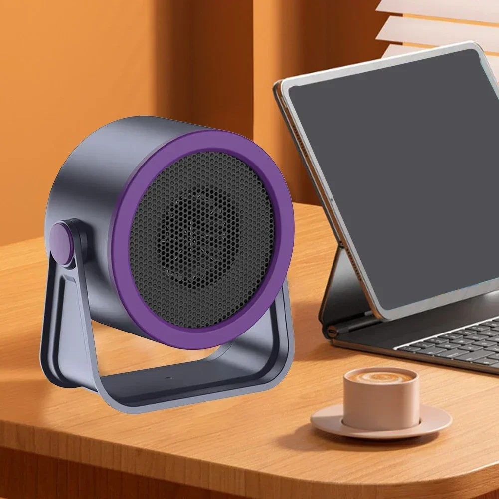 

Portable Fan Heater for Desktop Use in For Office Bedroom Indoor Areas Quiet and Safe Heater with Temperature Control