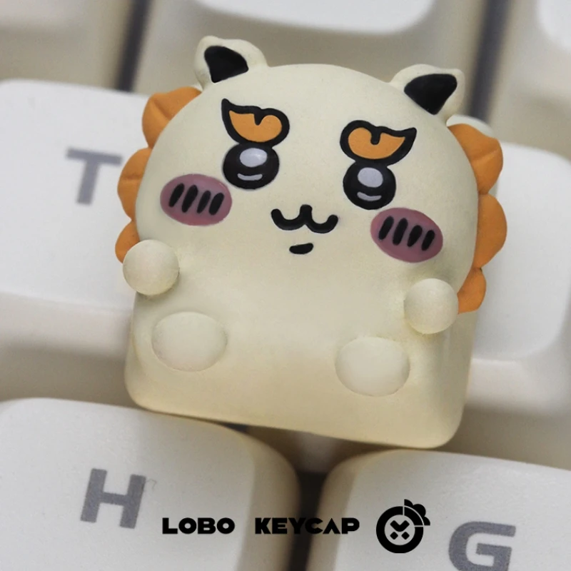 Imagem -03 - Miniso Chiikawa Personality Keycap Desenhos Animados Bonitos Teclado Mecânico Criativo Keycap Transparente Estudante Aprendendo Ferramentas Novo 2023