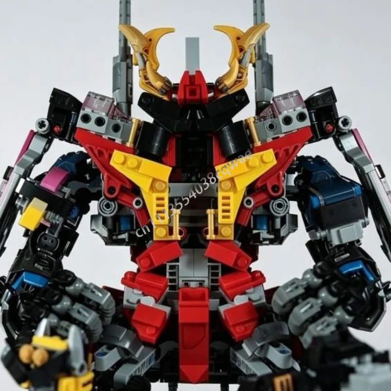 1238PCS Transformable Sci Fi Mecha Robot Model Custom Puzzle DIY Creative Assembly Educational Building Blocks Holiday Present