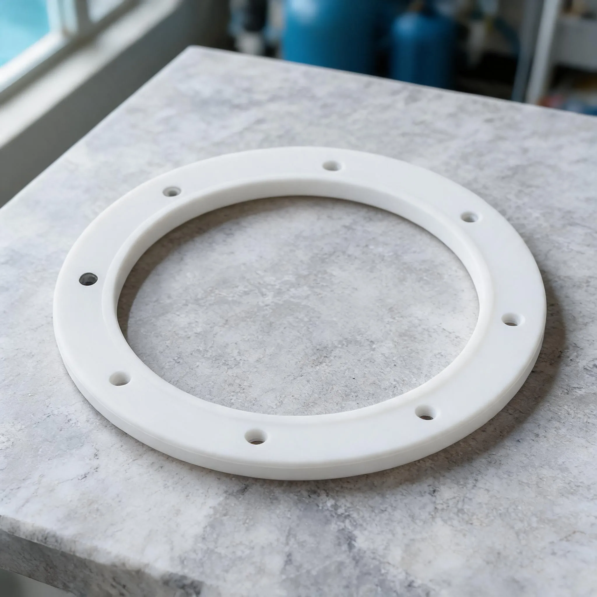 1.5 Inch Sand Filter Valve Flange Gasket Seal Pad for Pool Water Treatment Equipment ABS Black White Replacement Part