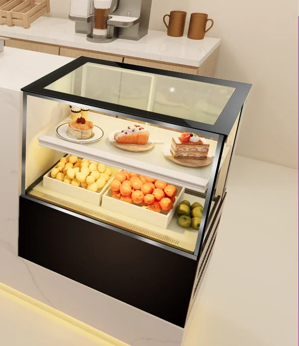 

Cake display cabinet, refrigerated freezer, fruit preservation cabinet, commercial small milk tea, dessert and beverage cabinet