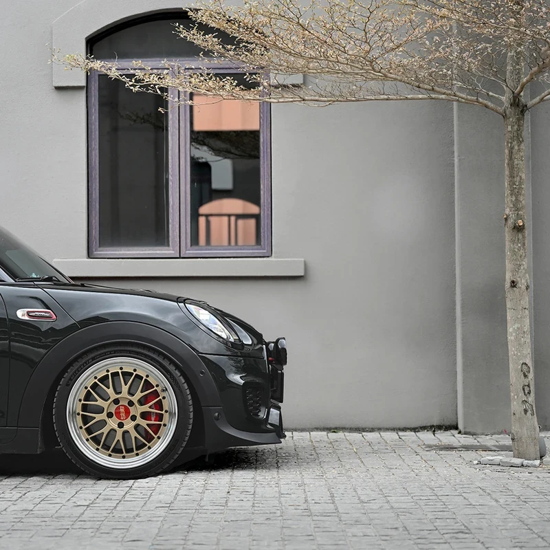 ABS Plastic Front Splitter Gp Style Grill Lips Replacement Type For Mini Cooper JCW Cooper S F55 F56 F57