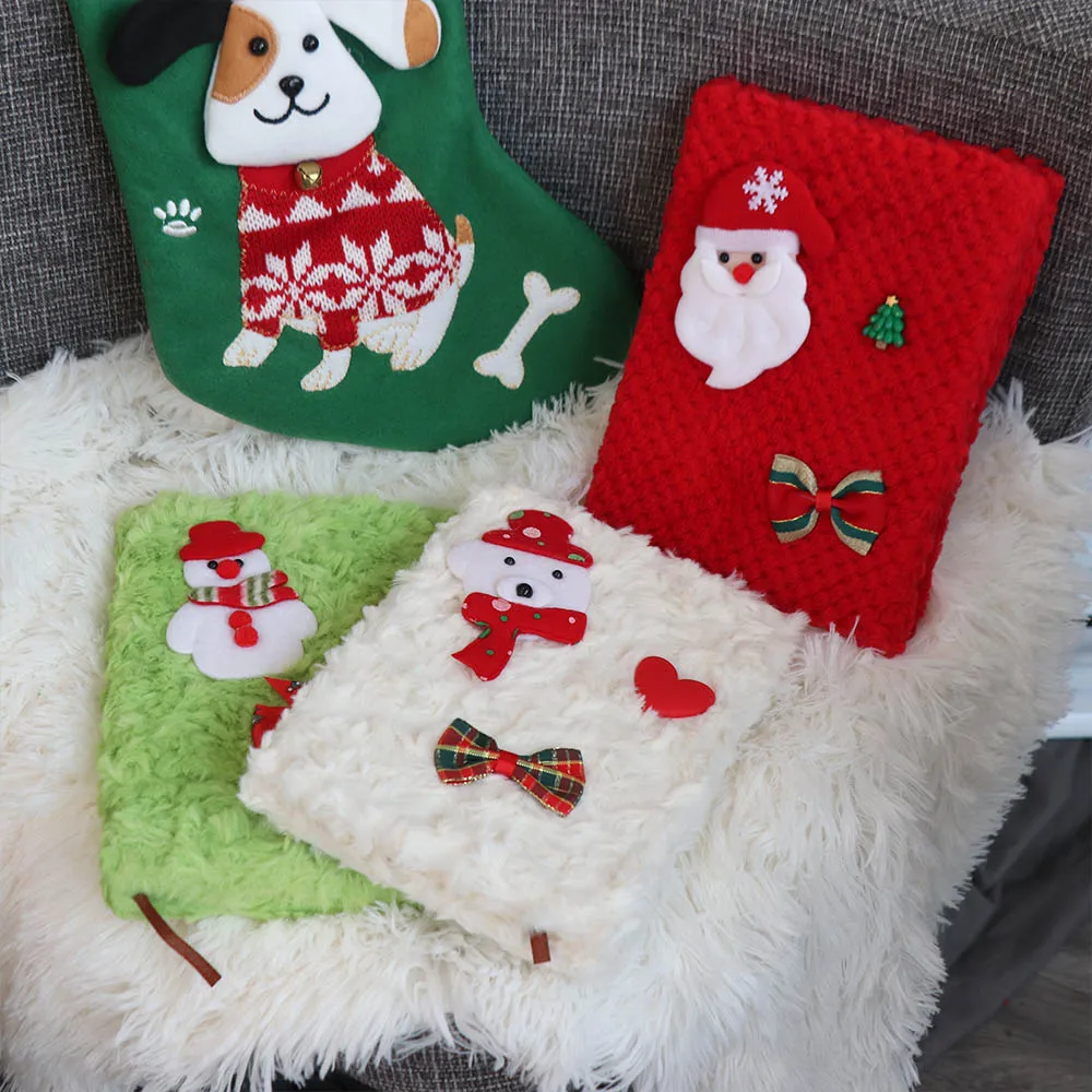 Stationery Accessories A5 Christmas Notebook Soft Cartoon Horizontal Line Handbook Cute Square Journal Notebook Home