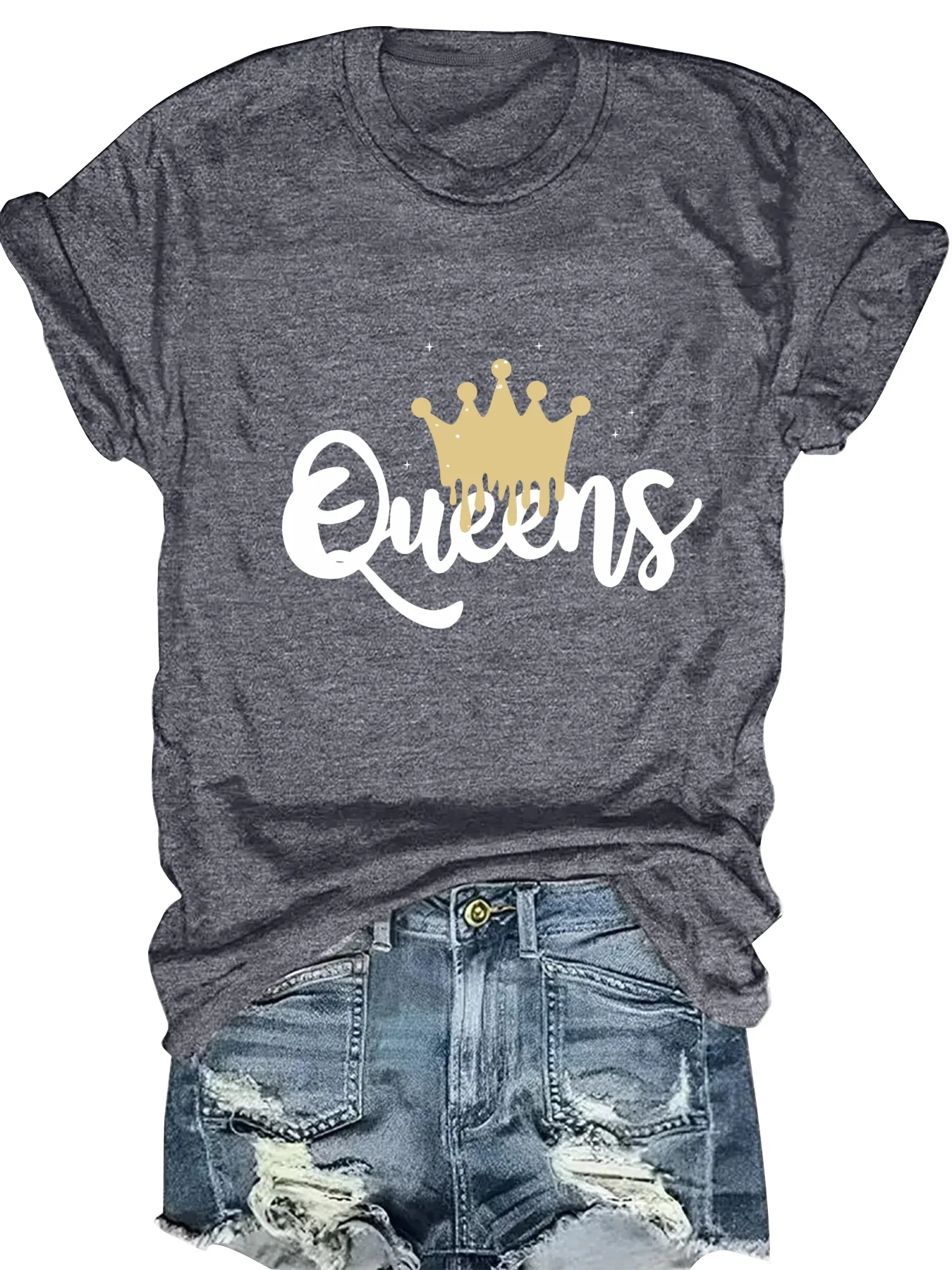 

Модная женская футболка с круглым вырезом и коротким рукавом, с принтом в виде букв, повседневная, удобная, женский топ