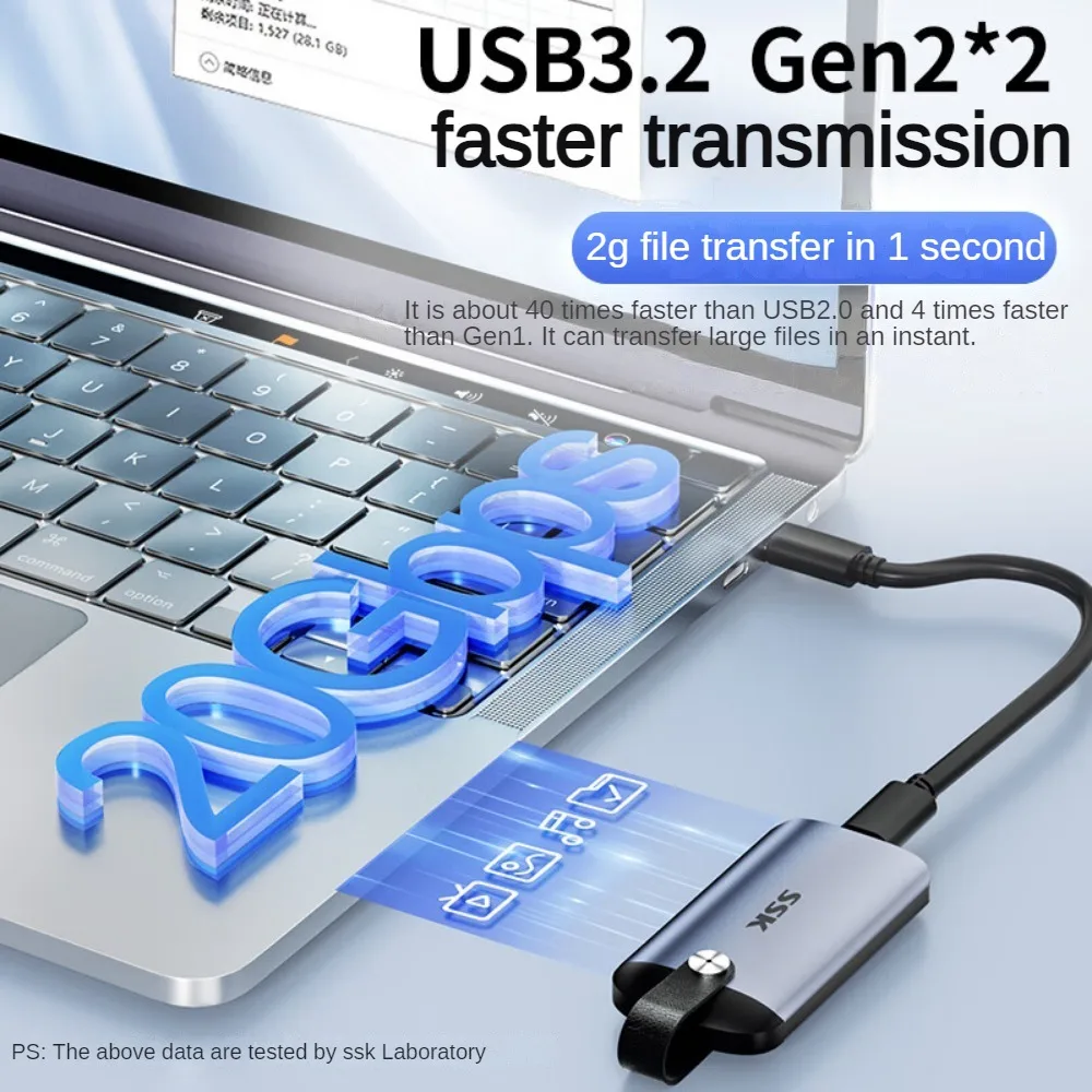 Imagem -03 - Estado Sólido Externa Portátil para Macbook M.2 Ssd Móvel Velocidade de Transmissão Extrema Usb 3.2 Gen2 2tb até 2050 Mbps Unidade de