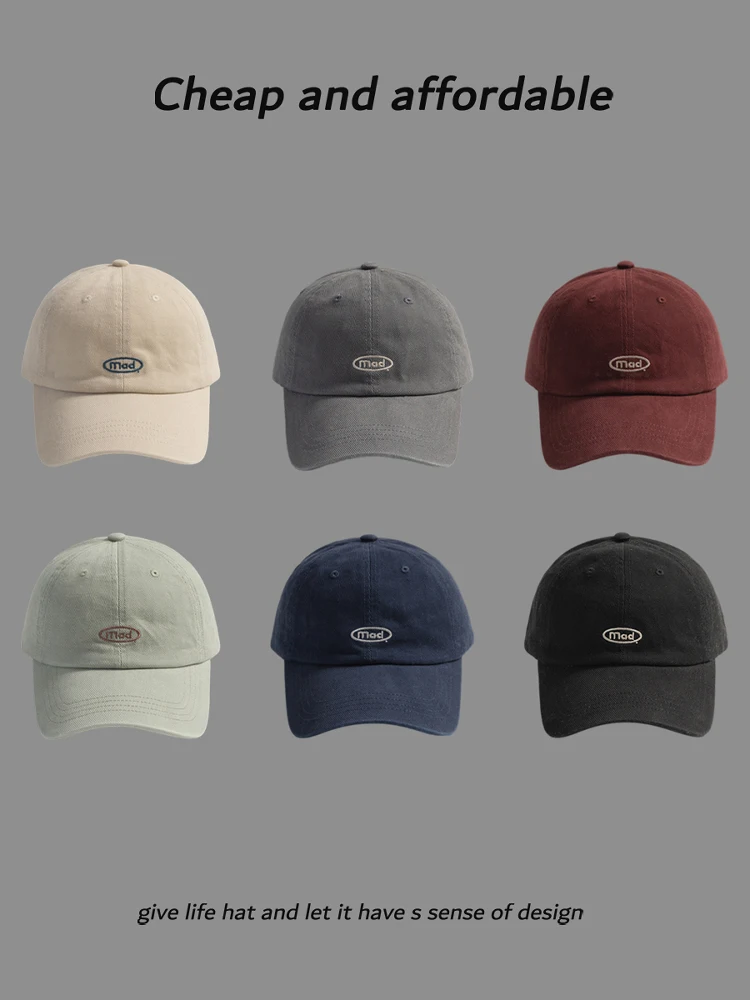 

Retro embroidery tooling cap women's casual outdoor shading baseball cap men