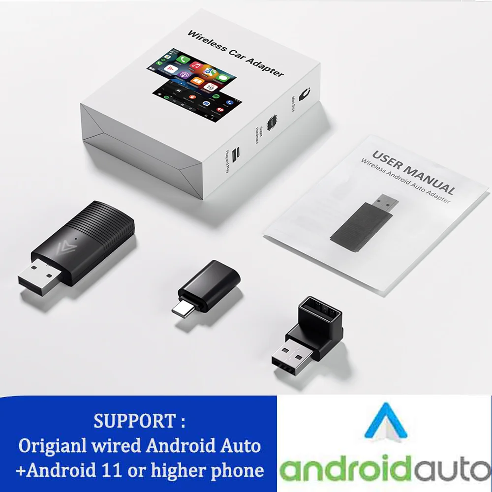 Ottomotion-MINI adaptador inalámbrico para coche, adaptador automático con USB, para Skoda, VW, Mazda, Toyota, Kia, Ford, teléfono Android