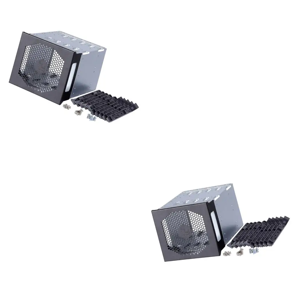

5 Bay Hard Drive Expansion Cage 3.5inch Hard Drive Cage Rack Tray for Computer Case Storage Slot Holder
