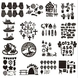 New 2024 Metal Cutting Dies Life Tree Balloon Numbers diy scrapbooking Photo Album Decorative Embossing PaperCard Crafts Dies