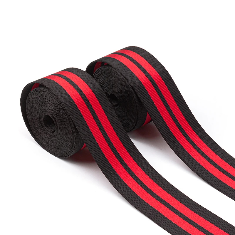 3.6M Black With Red Stripe Seat Belts Webbing Strengthen Racing Car Modified Seat Safety Belt Standard Certified Car Accessories