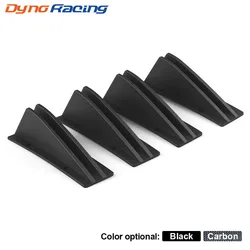 4Pcs Universal Car Rear Bumper Lip Splitter Spoiler Anti-collision Body Bumper Astern protection for Curved Mounting Surface