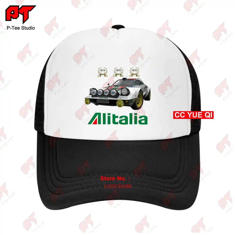 Rally Racing Lancia Stratos Hf Group 4 Alitalia Wrc Baseball Caps Truck Cap HTFZ