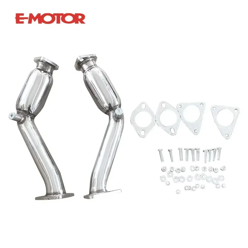 Exhaust Downpipe Test Pipe With Resonated Fit for G37 370Z 08-13
