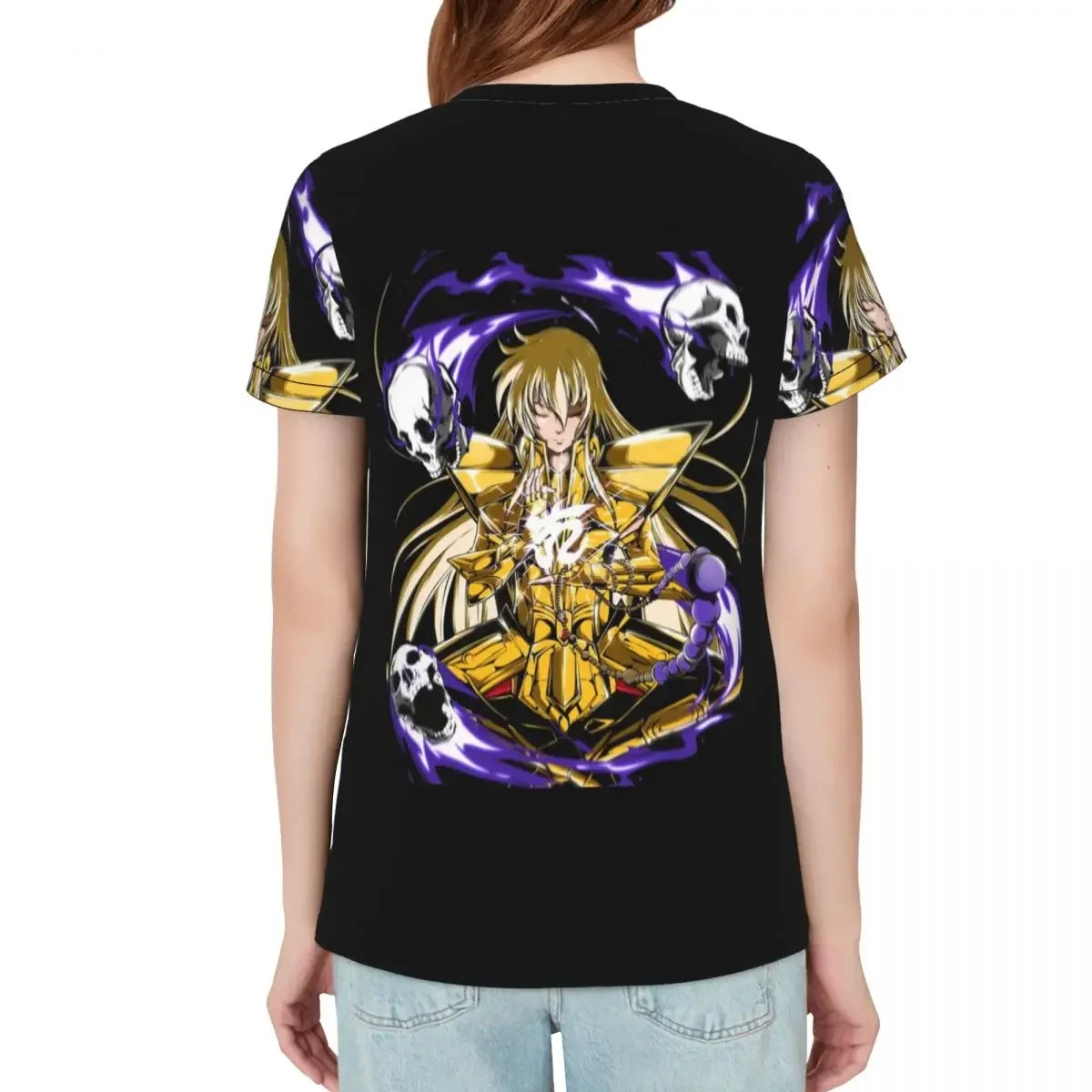 Knights Of The Zodiac Saint Seiya T-Shirt Women Short Sleeve T Shirts O-Neck Streetwear Cotton Summer Tees Streetwear