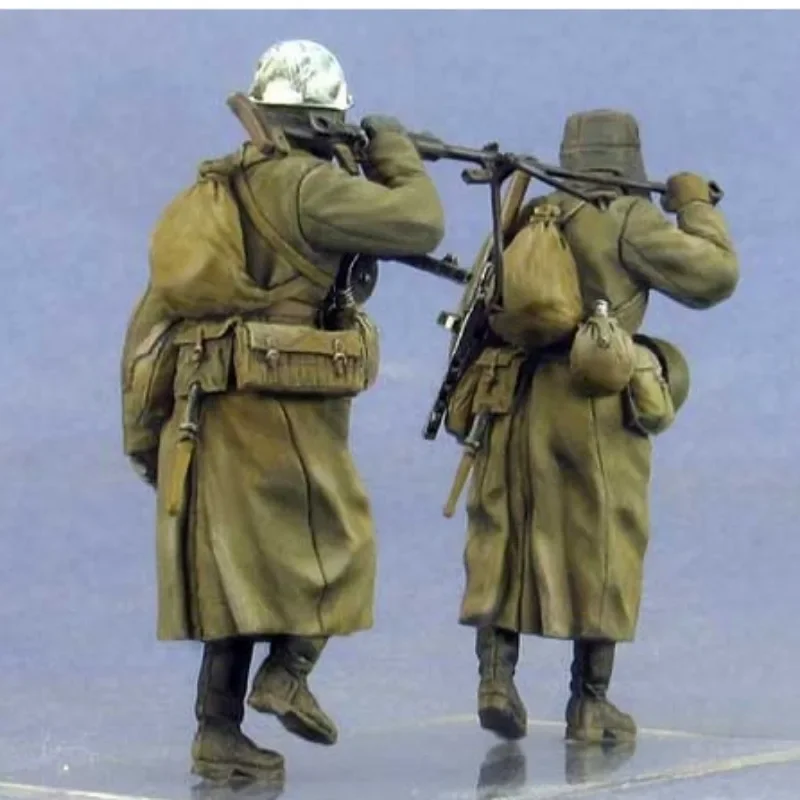 1/3 Resin Figure Model Building kit histical Military Miniature Toy Anti-Tank Soldier 2 Figure non assemblate non verniciate 941