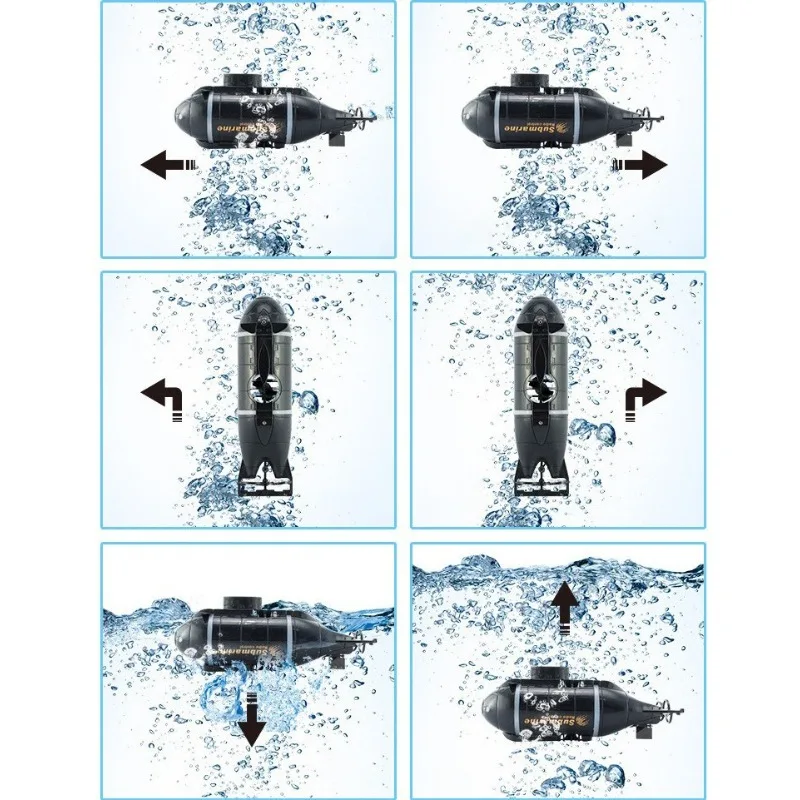 Mini Wireless Remote Control Submarine Toy Children Remote Control Boat Rechargeable Electric Remote Control Toys Ship Model