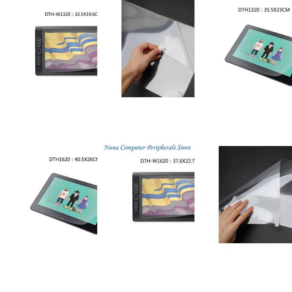F68C Matte Screen Protector Clear Transparent Scratch Proof Screen Protector Film for WACOM Cintiq Graphic Tablet