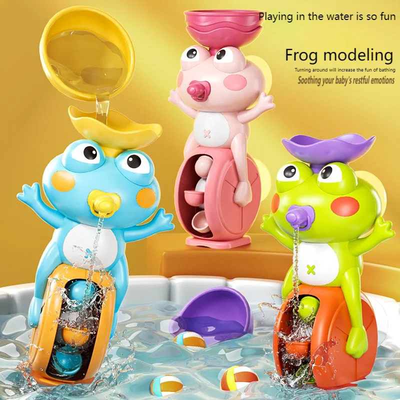Adorable jeu d'eau de bain en forme de grenouille, jouet amusant en plein air, piscine de plage d'été, cadeau parfait pour les cadeaux de fête d'anniversaire pour enfants