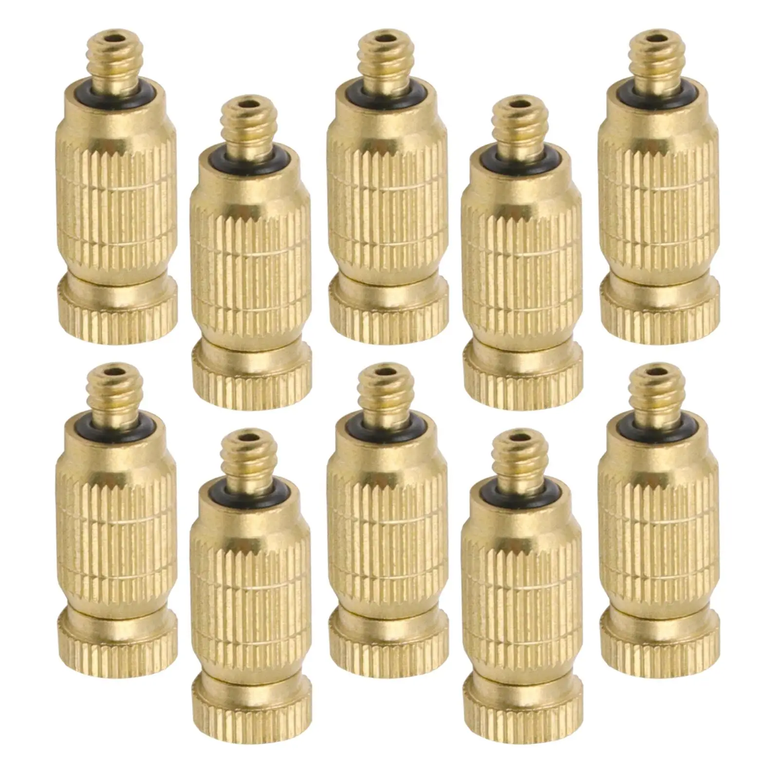 

Atomizing Mist Nozzles Brass High Pressure Spray Head for Outdoor Garden Patio Cooling Fog System Greenhouse Use
