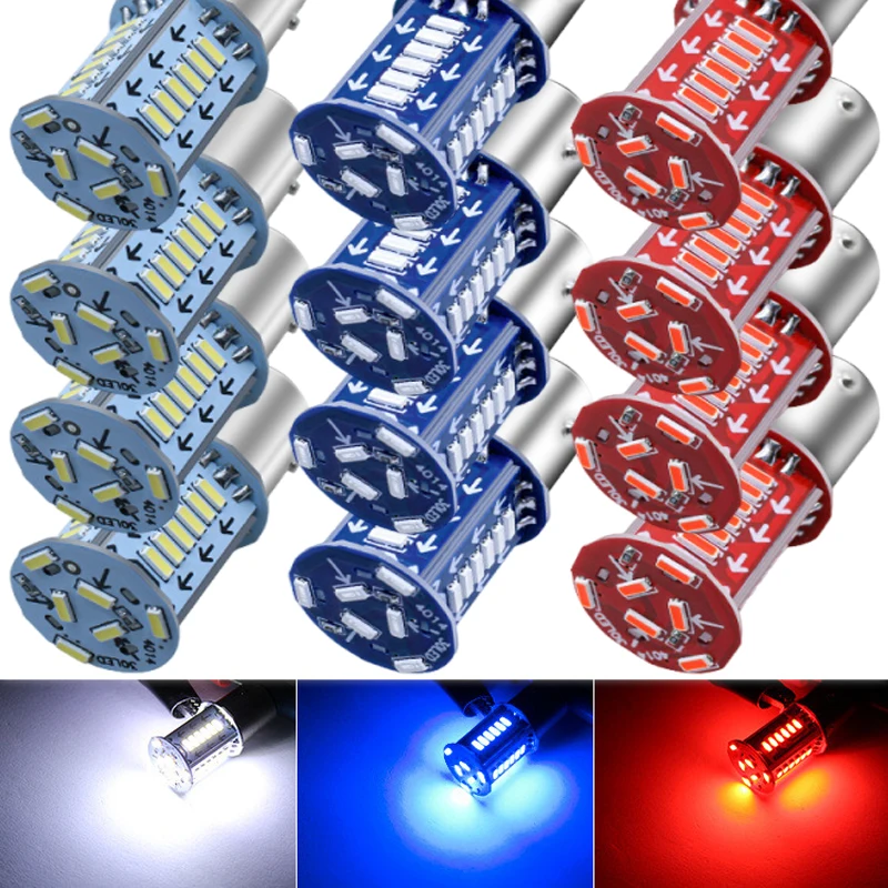 Luzes Estroboscópicas para Motocicleta 1157 BAY15D LED, Luz de Freio DRL, Sinal de Reverso, Luz de Estacionamento, Sinal de Direção, Luz Traseira para Auto e Motocicleta