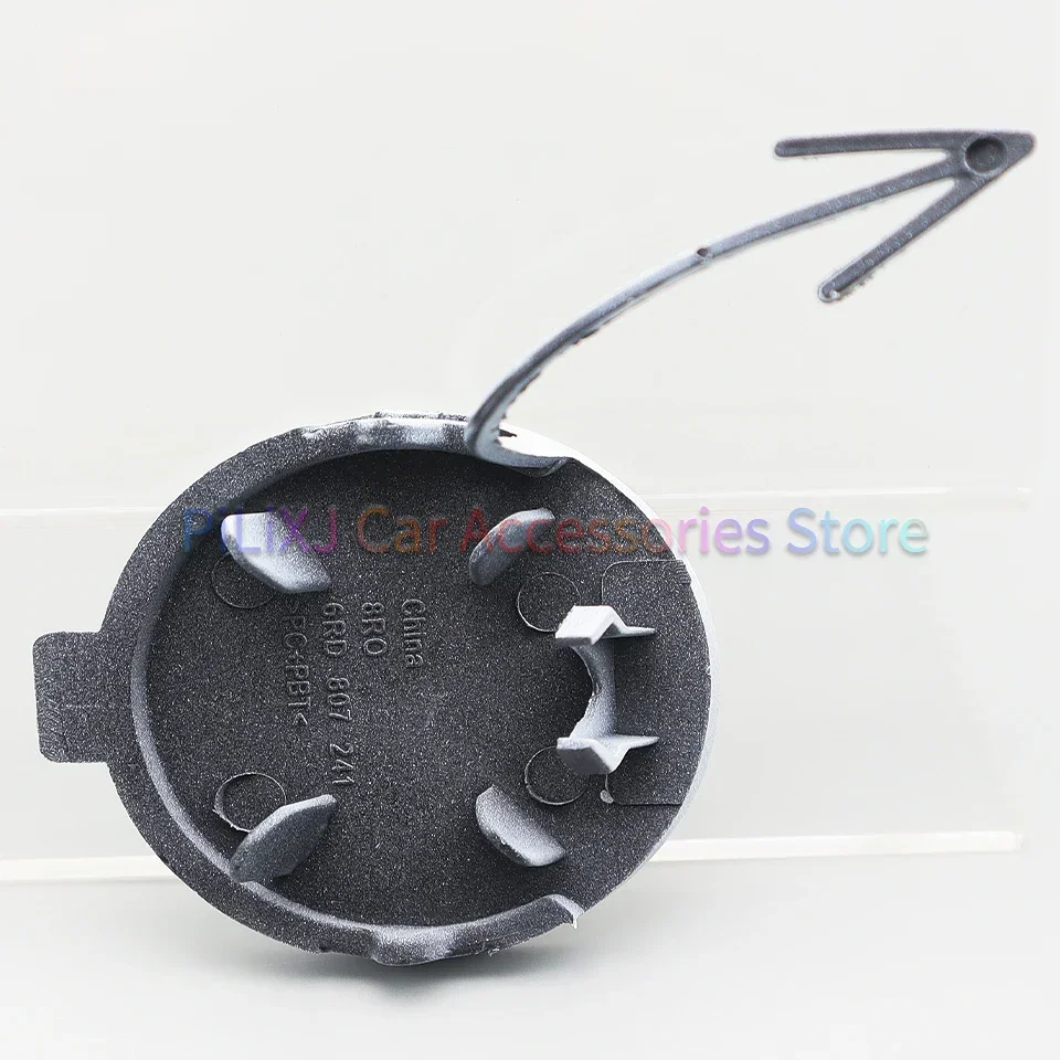 Tapa de cubierta de ojo de gancho de remolque de parachoques delantero para Volkswagen VW Polo MK5 2011 2012 2013, cubierta de tapa de remolque de gancho de remolque, guarnición de carcasa 6R0807241A