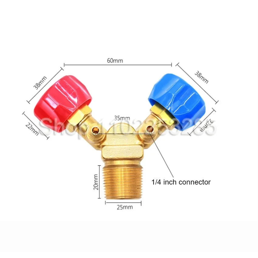 Imagem -05 - Refrigerante Recuperação Válvula Especial Alta e Baixa Pressão Válvula Chifre Interruptor à Prova de Explosão Tubo Longo Cobre 30cm
