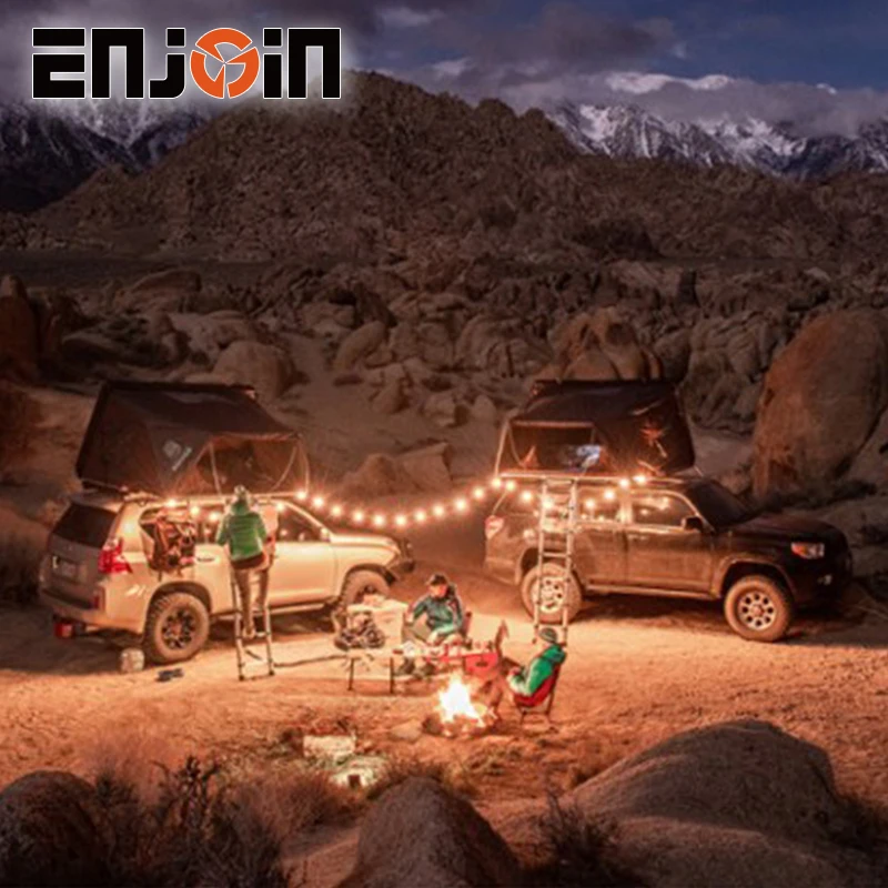 ENJOIN 4 Person 4x4 Automatic SUV Car Hard Shell Roof   Tent for Camping