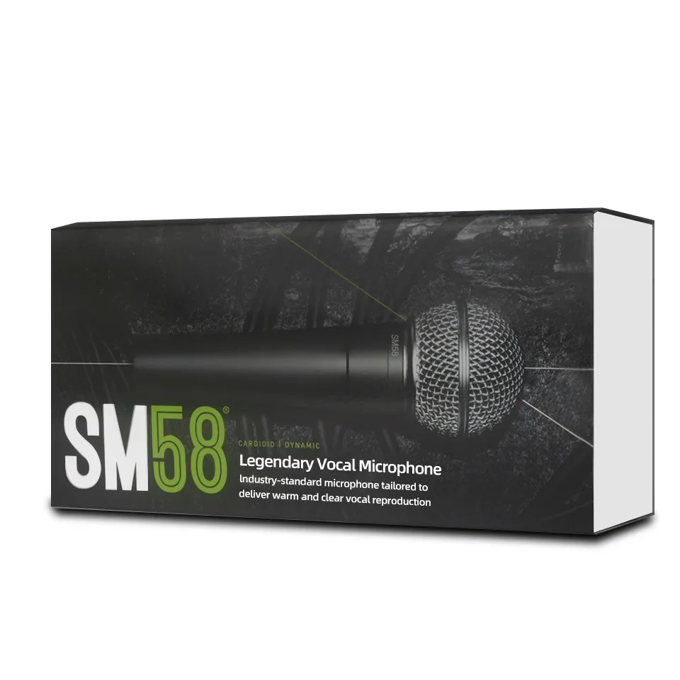 Metal SM58 cardioid Dynamic Microphone For Stage Singing Professional Wired Microphone for Shure Karaoke BBOX Recording Vocal