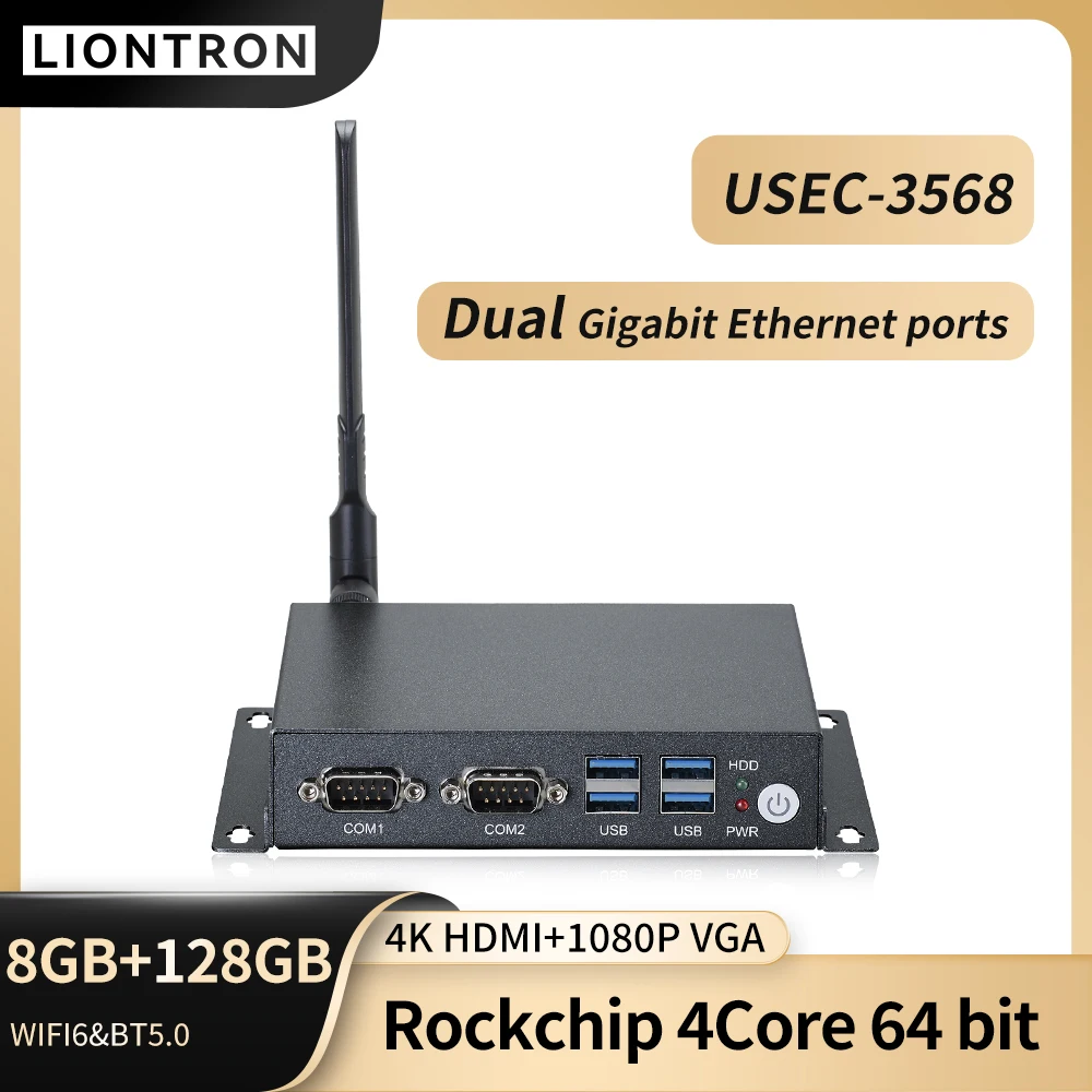 Liontron Android мини-ПК Rockchip ARM RK3568, двойной гигабитный ethernet Wi-Fi, все в одном, компьютер Linux SDK с открытым исходным кодом