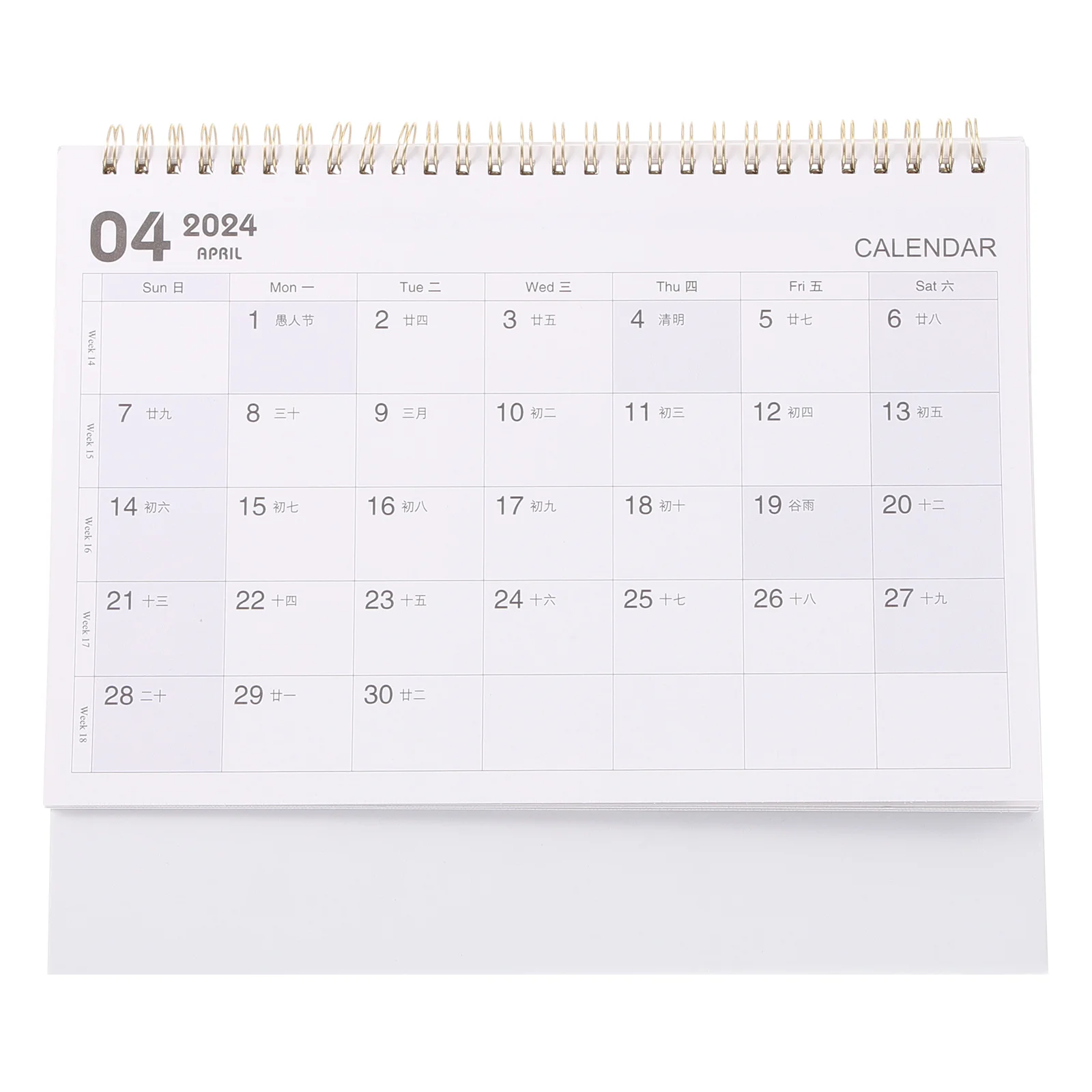 

Office Decor Calendar Decorative Desk Simple Decorate 2550X2150X900CM Daily Use Standing Year Delicate Mini Table 2024