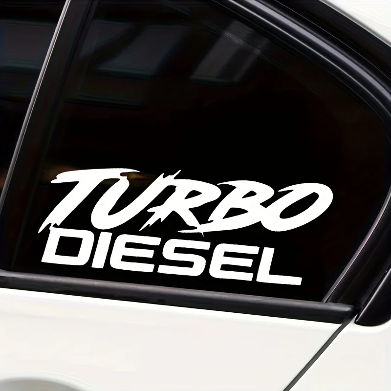 Turbo Diesel Sticker 1PC Vinyl Decal Car Motorcycle Truck Engine Style Waterproof Vehicle Decoration