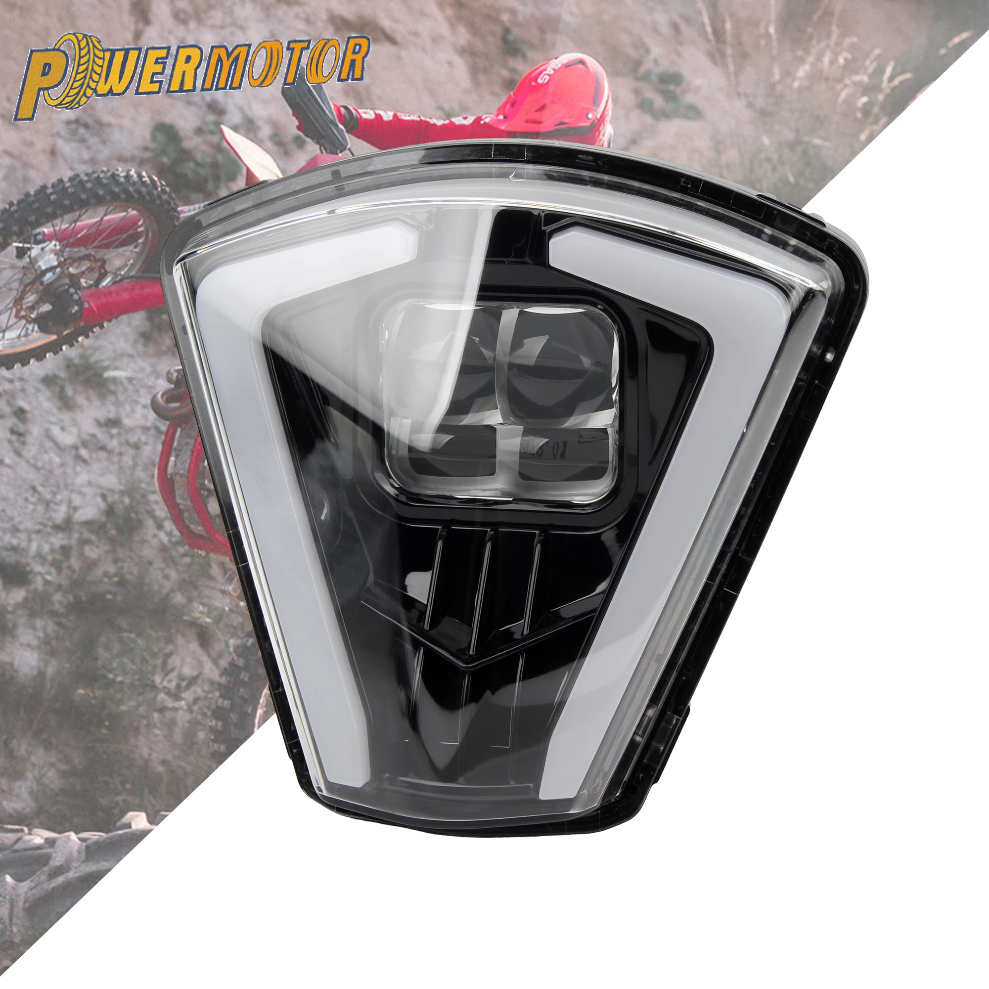 for GASGAS 2024 2025  Motorcycle Headlight LED Wick Enduro Motocross Accessories Supermoto Dirt Bike EC EX ES MC 250 300 350 450