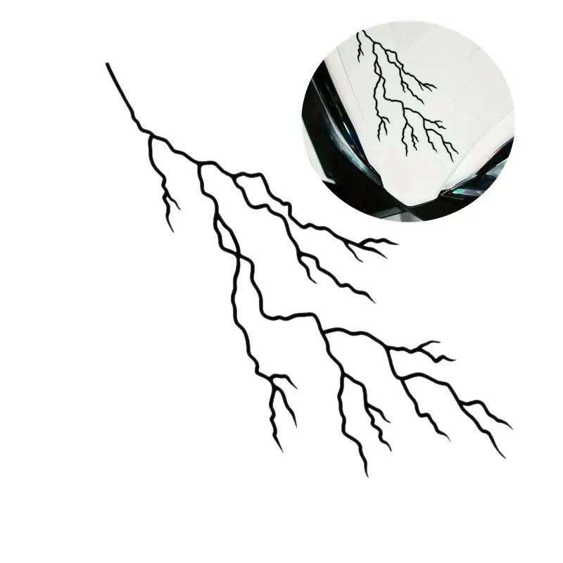 

1PC Crack Lightning Creative Motorcycle Sticker DIY Motorbike Front Fairing Fuel Tank Helmet Vinyl Decals Scooter Decoration