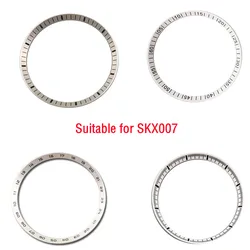 Mod SKX007 30.5mm*27.5mm Silver Scale 24 Hours Index Chapter Ring For SKX 5 SKX007 SRPD NH35 NH36 Movement Diving Watch