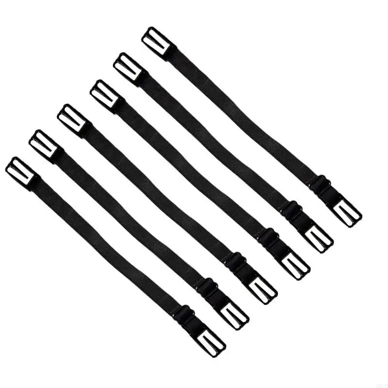 M6CD 6ピースNonslip Bra Strap Holders Clips Clips for Invisible Support fone Racerback