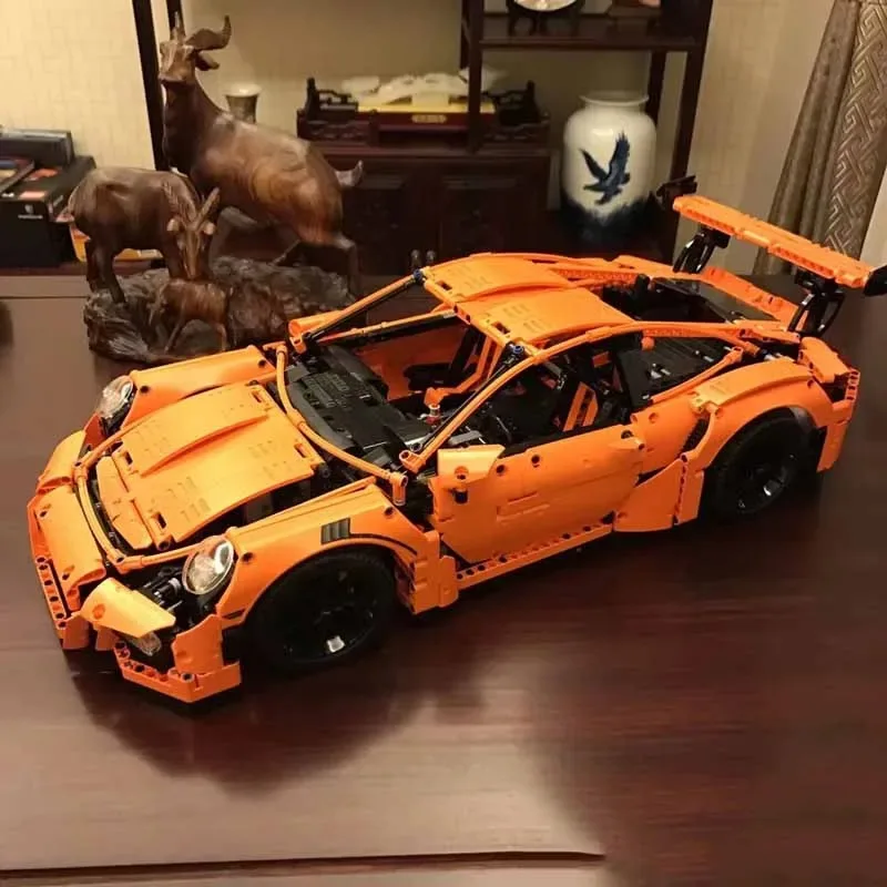 متوافق مع 42056 MOC الطوب 911 GT3 RS ألعاب السيارات التقنية الأولاد هدية الكريسماس للأطفال منشئ نموذج اللبنات للبالغين