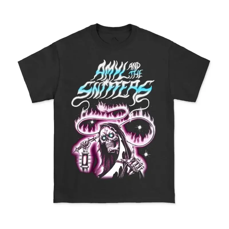 Amyl and The Sniffers Reaper T shirt Black All Sizes