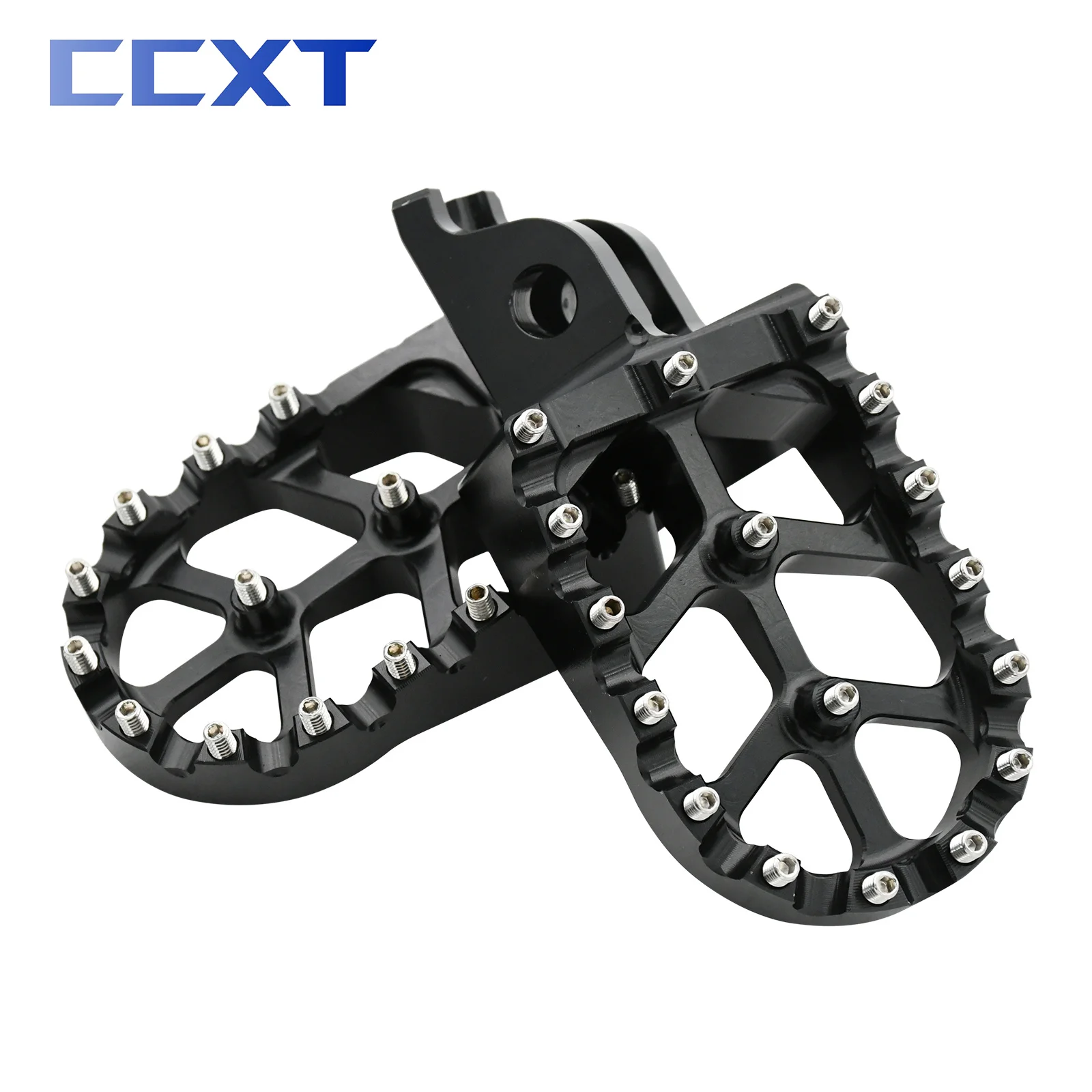 Motocross CNC Aluminum Rests Pedals Footpegs Foot Pegs For Kawasaki KX KLX KXF 250 450 250F 450F 250X 450X 450R 2006 2007-2021