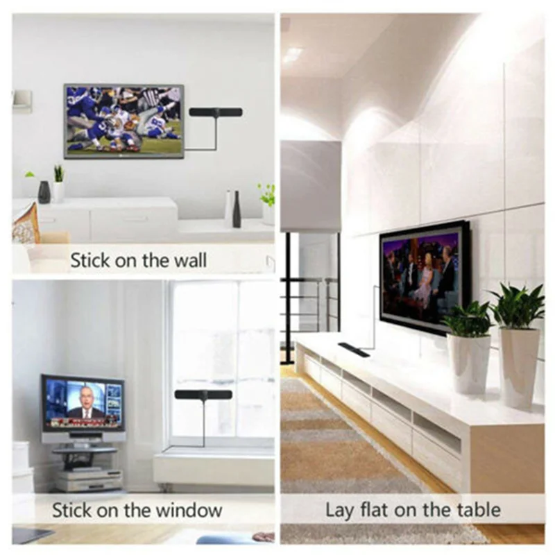 FULL-5X 300 Mile Range Antenna TV Digital HD Skywire 4K Antena Digital Indoor HDTV 1080P